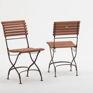 Park Chair - Rust Jarrah Natural