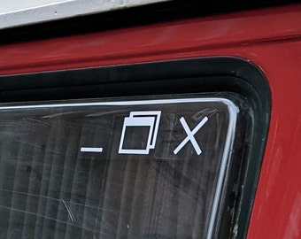 Windows Icons - Autoaufkleber Seitenfenster - z.B. für Deinen Bulli / Camper / Van / Wohnwagen