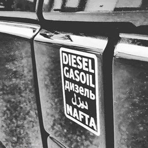 Bensin Gas / Diesel Gasolina Nafta - Klistermärken - flera språk