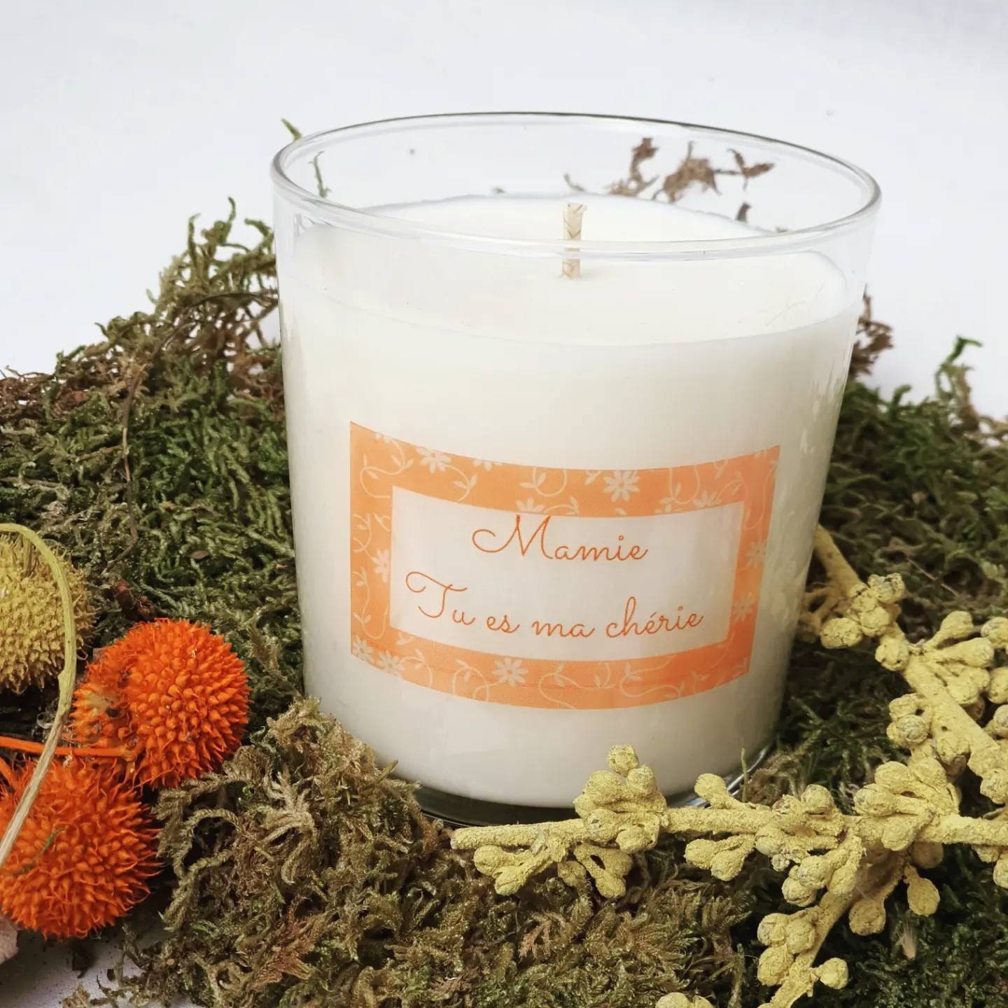 Bougie Personnalisable 260Gr. Gardez L'étiquette Écrivez Votre Texte