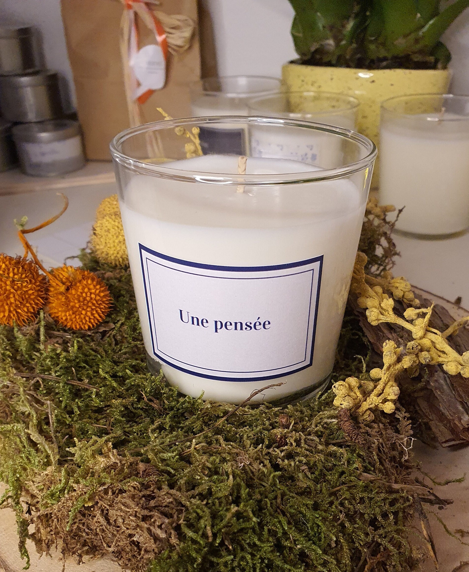 Bougie Personnalisée 260Gr Pensée