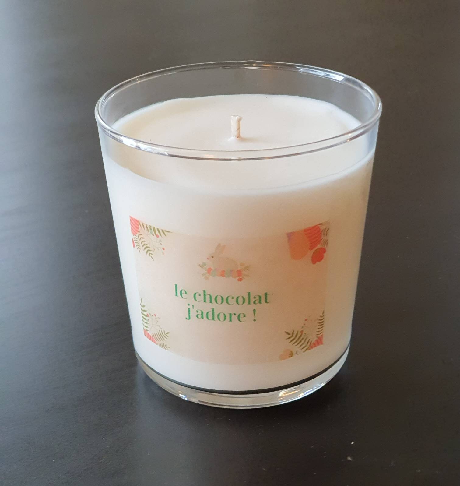 Bougie Personnalisée et Parfumée 260Gr Cadeau Événement Pâques