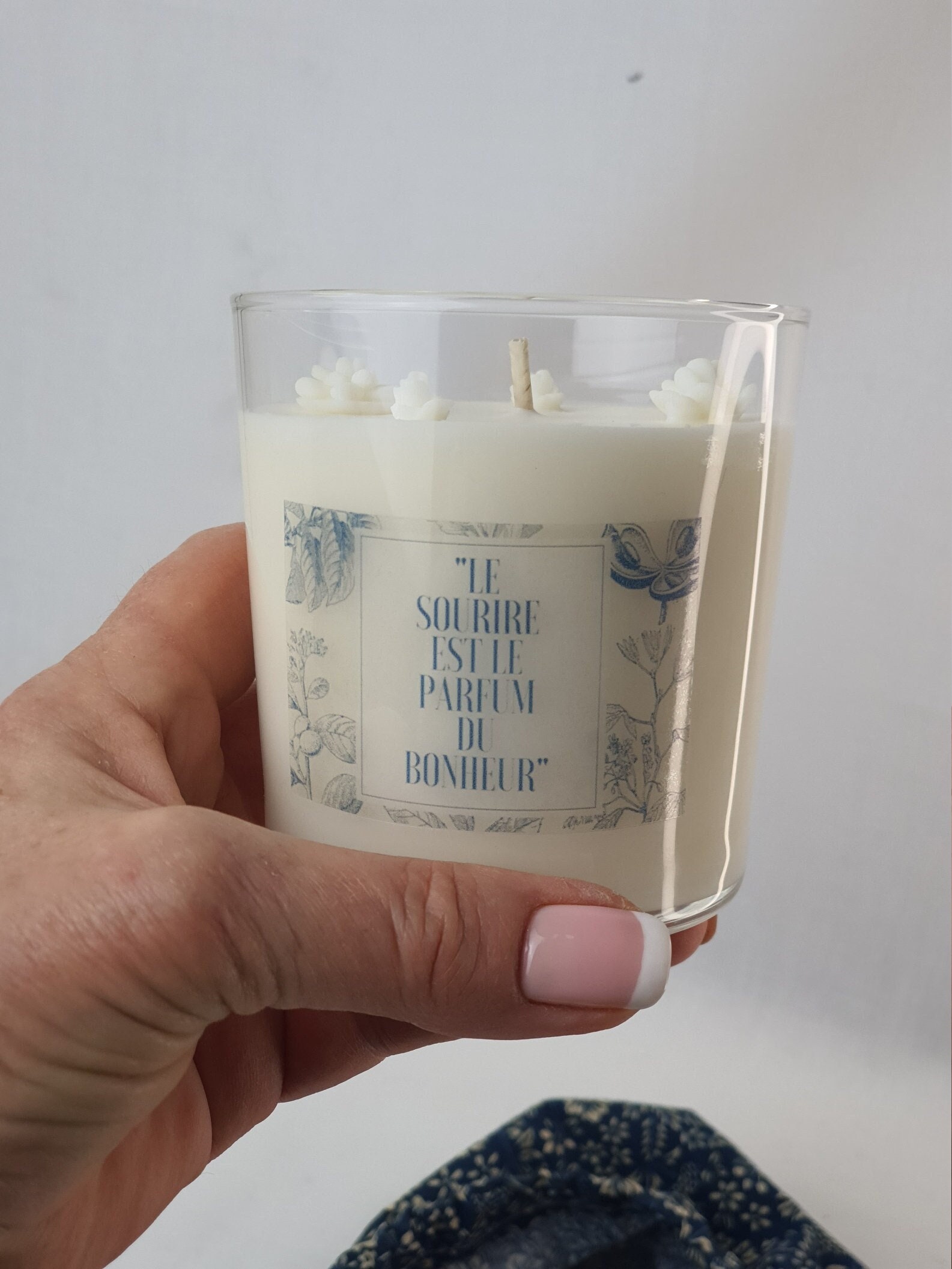 Bougie Personnalisée Parfumée 260Gr Le Sourire Est Le Cadeau d'amour Amis