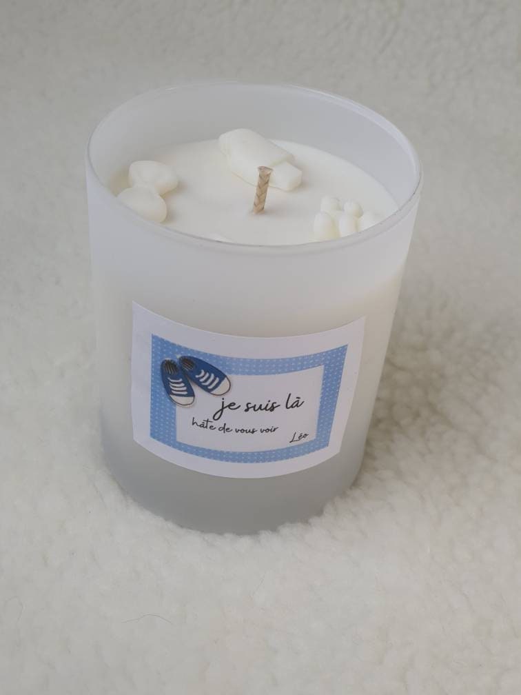 Bougie Parfumée Personnalisable 260Gr Gardez L'étiquette Écrivez Votre Texte