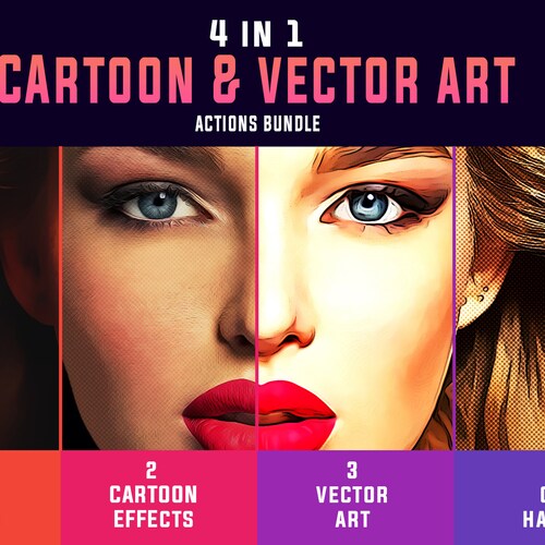 Photoshop Cartoon Actions Photoshop Vector Art Actions - Etsy Photoshop Cartoon Actions Photoshop Vector Art Actions - Etsy