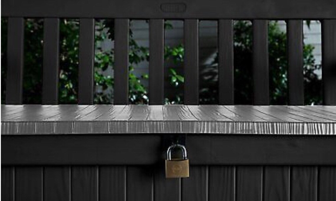 Plastic Garden Storage Bench Box Waterproof Seating Outdoors Etsy UK