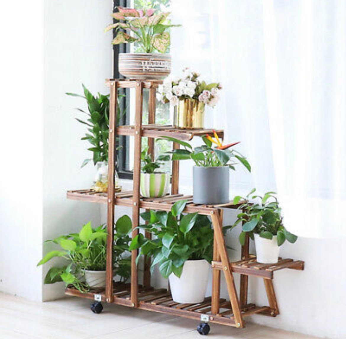 CERBIOR Plant Caddy Heavy Duty Plant Caddy with Wheels Indoor/Outdoor