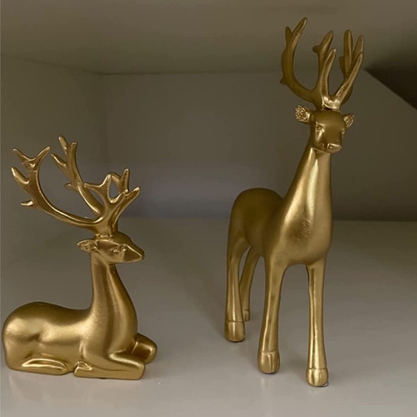 Reindeer Sculpture Etsy