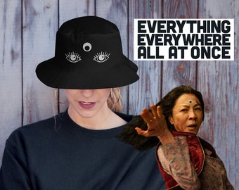 Everything Everywhere All At Once Evelyn Googly Eyes Bucket Hat