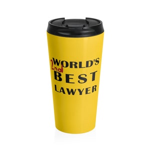 World's 2nd Best Lawyer Stainless Steel Travel Mug