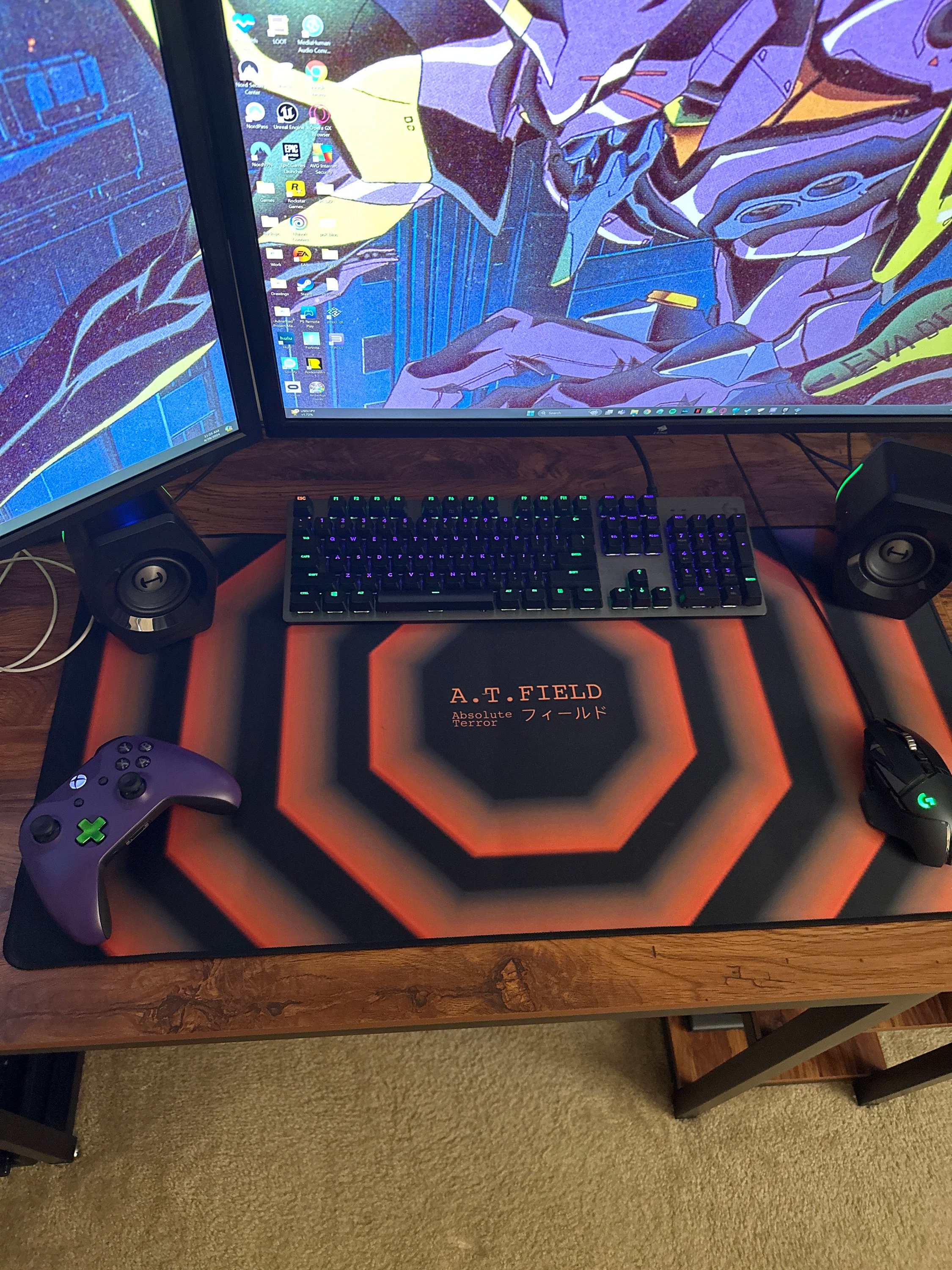 Neon Genesis Evangelion AT Field Desk Mat - Etsy