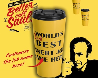 World's 2nd Best Customizable Stainless Steel Travel Mug