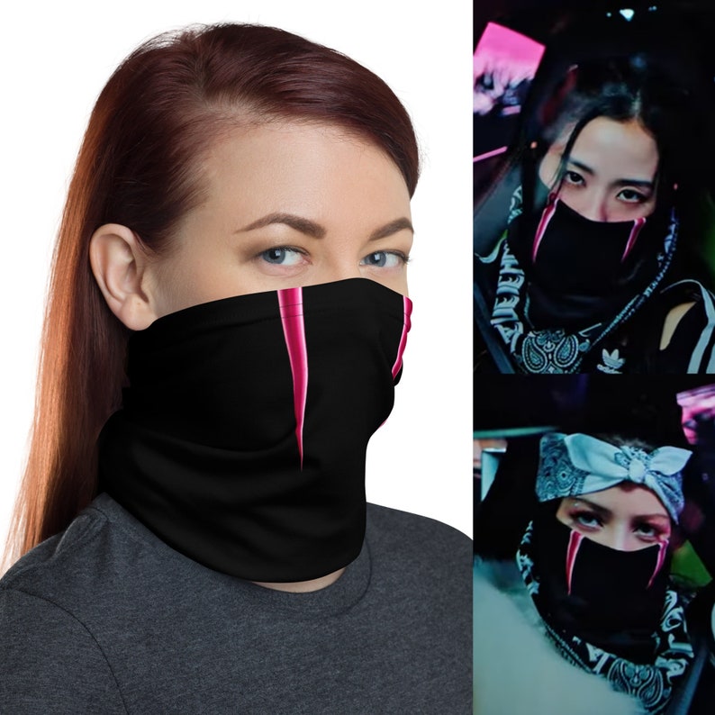 BLACKPINK Shut Down Winter Neck Gaiter Mask Pink Venom Etsy