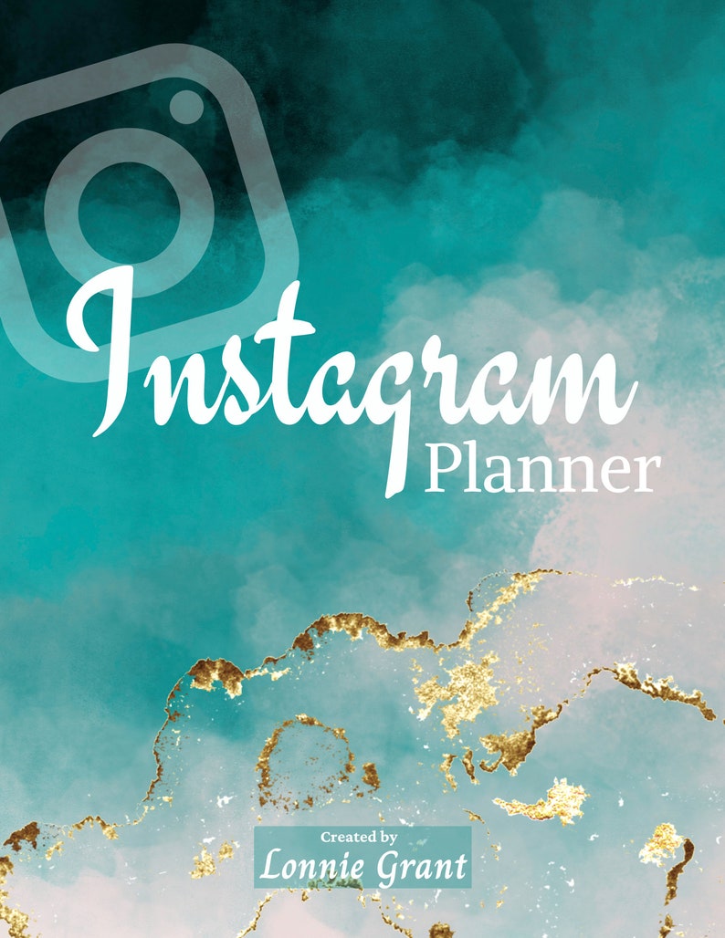 Instagram Digital Planner Printable PDF Instant Download Etsy