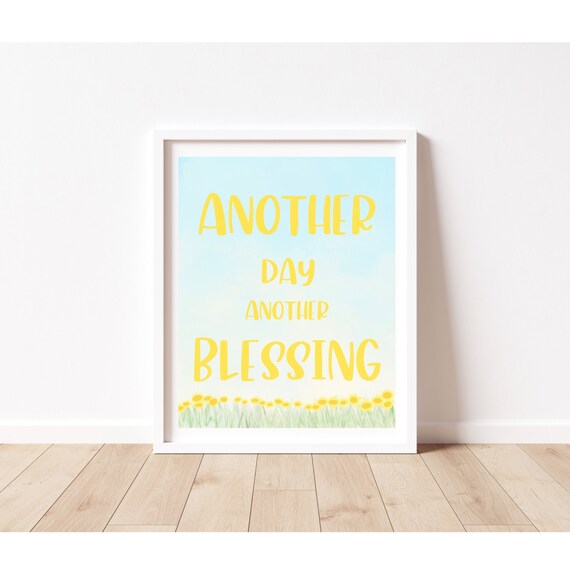 Another Day Another Blessing Digital Download JPEG PDF - Etsy Hong.