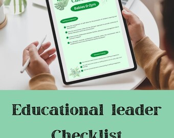 Checklist voor onderwijsleiders voor- en vroegschoolse educatie en opvang. Sjablonen voor kinderopvang