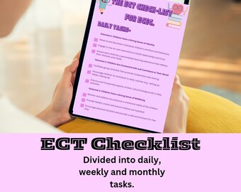 Checklist voor leraren in de vroege kinderjaren, ECT-checklist functiebeschrijvingen kinderopvangomgeving