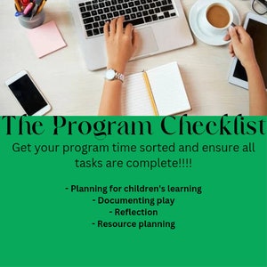 ECEC program checklist for room leaders, qaulifieds or ECT.