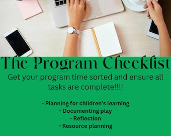 Checklist voor ECEC-programma's voor kamerleiders, gekwalificeerden of ECT.