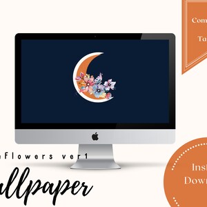 Moon Flowers ver 1 Desktop Wallpaper