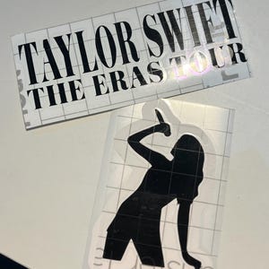 Taylor Swift Eras Tour Decal Sticker | Vinyl Sticker for Swifties | Custom Stickers | Fan Gift | T-Swift Tour 2024 | Music Lover Decor