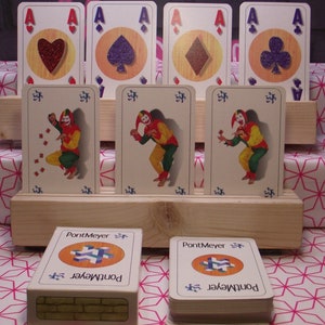 PontMeyer Construction Playing Cards – Werbedeck – nicht standardmäßiges Bild, hergestellt von Carta Mundi um 1980 – herausgegeben von Blair Type&Art