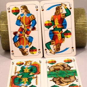Werbespielkarten - Bayerischer TAROK - Doppelbild - komplett - hergestellt von FX Schmid - best. Nr. 10001 – Jahrgang um 1979 – unbespieltes Deck