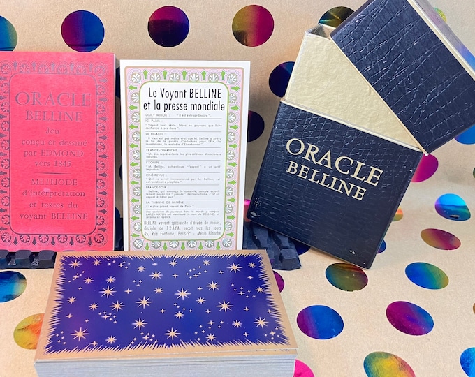 ORACLE BELLINE - vintage from 1977 - complete and unused deck - 52 cards - instructions in French - made by Ducale jm Simon