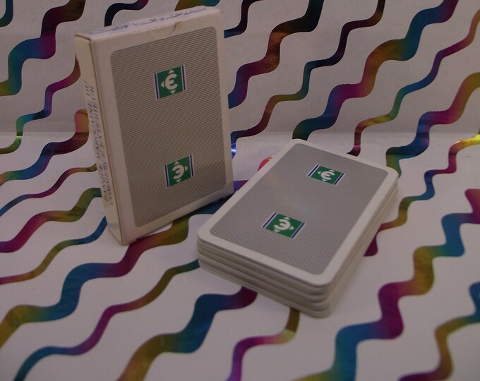 Advertising playing cards for "Banque Marocaine du commerce international" - 40 cards - vintage from 1990 - standard Spanish image