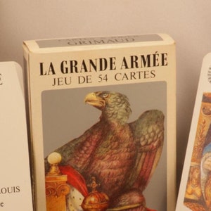 Mazzo di carte da gioco "LE GRANDE ARMEE" anni '80 - dolr Grimaud in Francia - 55/55 completo - designer Patrice Louis "Designs"