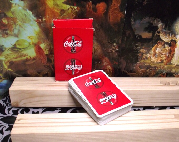 Coca-Cola playing cards, standard advertising, 52 cards, plus 2 jokers, vintage made in the Netherlands, by Marjot Speelkaarten, in Amstelveen