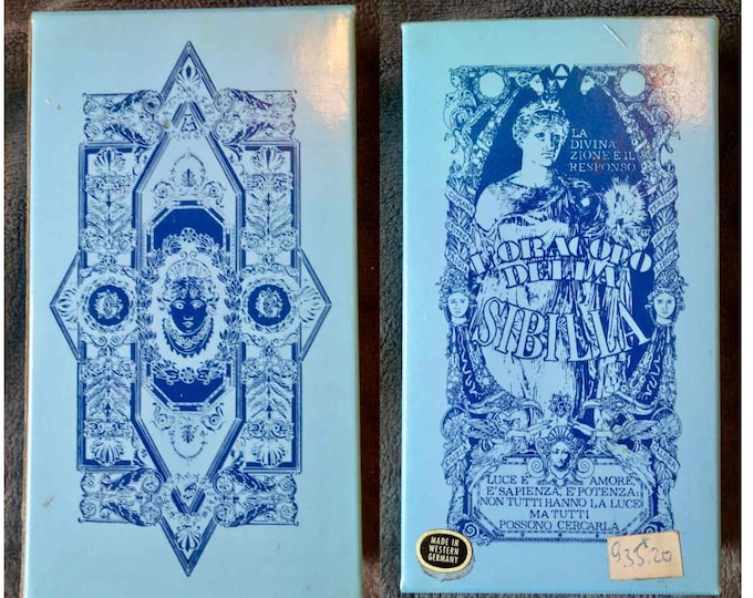 Oracle of Sybille, Design G Tavaglione, vintage from 1980, 52 cards, complete in original box and SEAL