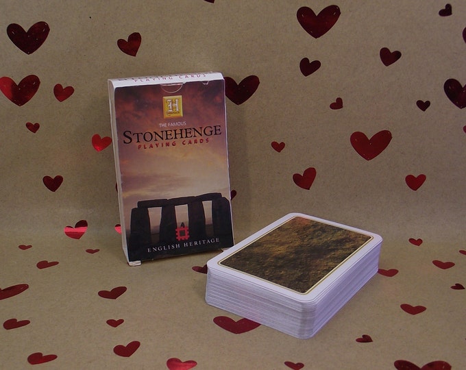 The famous STONEHEDGE playing cards - Heritage © "playing card company TRIOVIEW" - 52 views - no jokers - vintage from 1998