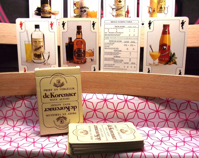Collectible playing cards "De Korenaar", advertising deck, non-standard, in original box, 3 jokers, complete, made by carta mundi
