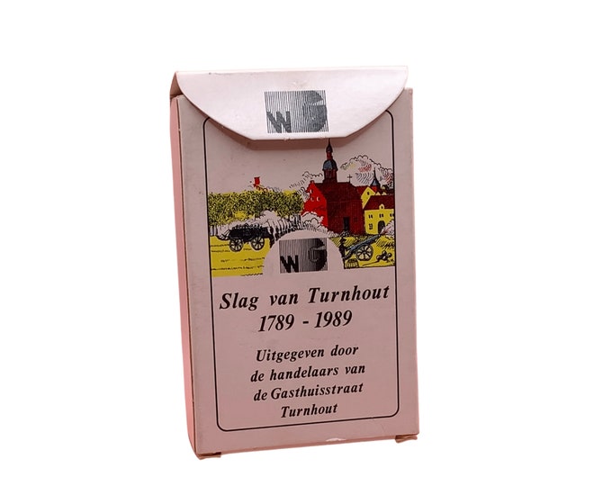 Card game The BATTLE of TURNHOUT 1789 - complete deck - 52 playing cards - with drawings by Danny Hendricks, INCLUDING booklet - 3 jokers