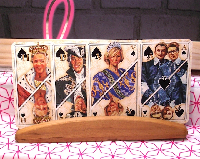 Advertising deck, "Story" playing cards, by Carta Mundi, Vintage from around 1978, a Dutch gossip magazine, featuring celebrities (famous Dutch people)