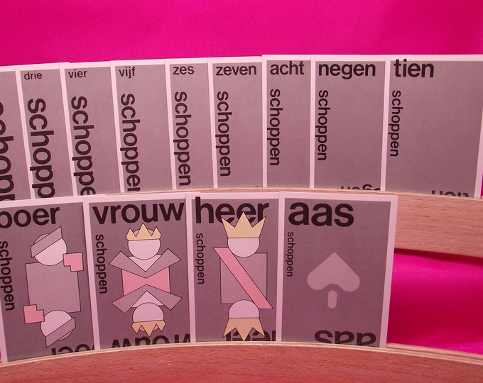 Playing cards made by Carta Mundi - limited edition of 2000 - design by Robert van Rixtel - Vintage from ca 1980
