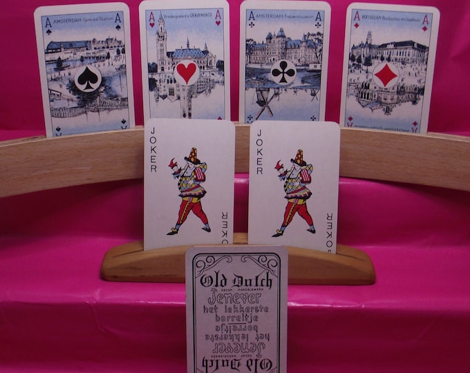 Advertising deck with 55 playing cards - for Old Dutch Jenever - vintage from around 1962 - made by 'Van genechten" from Belgium - 2 jokers
