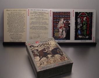 Playing cards edition DUSSERRE - “JEU ROMAN” vintage from around 1980 - made in France - 3 jokers - non standard deck - reproduction