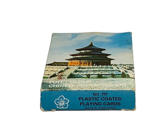 No. 777 プラスチックコーティングされたトランプ、香港製、中国