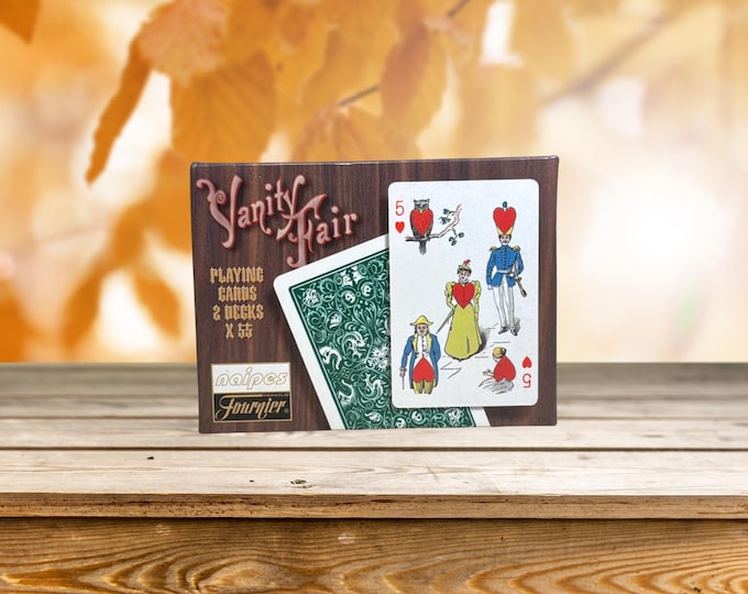 VANITY FAIR playing cards - unique 2 decks - Heraclio Fournier Spain - NO 41 transformation cards - completely in cellophane - free shipping