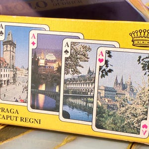 Carte da gioco Skat - SouveniR PRAHA caput Regni - 32 carte - 4 carte extra - Maxim Obchodni Tiskarny - non standard - foimpression
