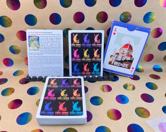 prachtige souvenir speelkaarten - "VIVA ITALIA! - Het spel is gemaakt door Piatnik in 2017 - compleet dek - uniek beeld - Nicky Bird design