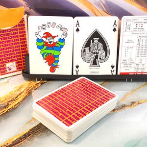 Werbespielkarten „MICHELIN“ – der Autoreifenhersteller – Seltenes Spiel – hergestellt von GRIMAUD Frankreich – Vintage aus der Zeit um 1980