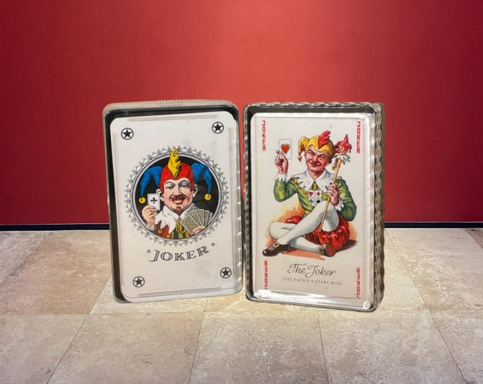 2 Rhineland pattern playing cards - Piatnik and Vass Tomtass - beautiful card games - advertising decks - including jokers - free shipping