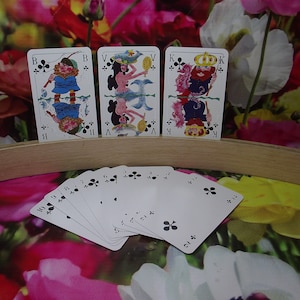 Werbedeck für die Zeitschrift BEET – komplettes Kartenspiel – 52 Karten mit 2 Jokern – Vintage um 1980 – Cartoon-Figuren auf den Karten