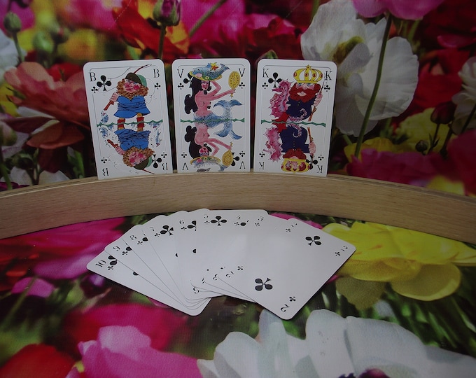 advertising deck for the magazine BEET - complete card game - 52 cards with 2 jokers - vintage from around 1980 - cartoon figures on the cards