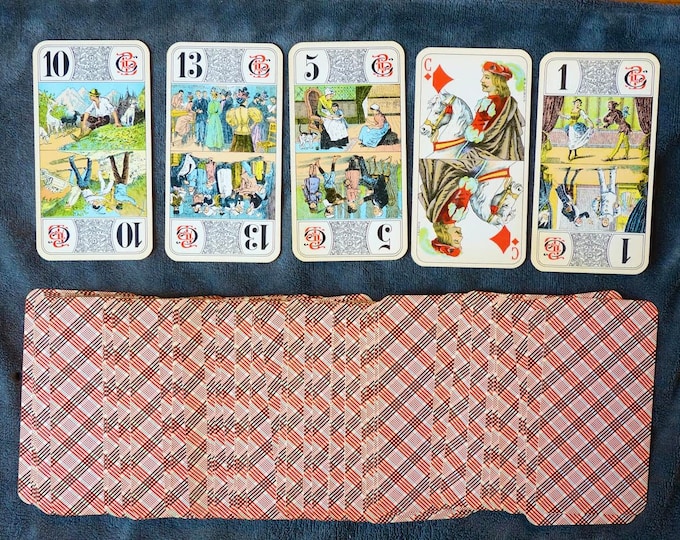 Tarot deck - 78 cards - made by Grimaud - "Tarot Nouveau" - vintage from ca 1970 -