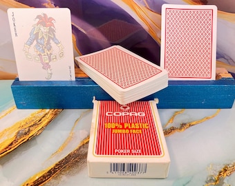 Poker "size Jumbo face" playing cards - vintage - made by Carta Mundi - belgium turnhout - 52 cards - international image - Copag