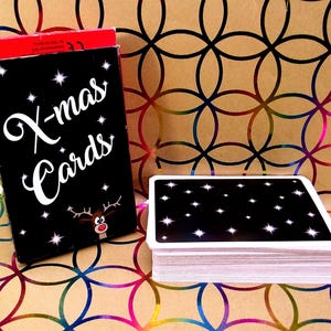 Speelkaarten - "X-mas cards" vintage kaartspel door de Speelkaartenkoning - compleet dek - in goede conditie - uit ca 1990